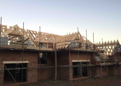 A new roof under construction in kettering