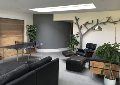 Modern lounge in Peterborough with modern furnishings